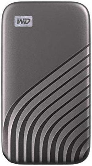 Western Digital 4TB My Passport SSD External Portable Solid State Drive, Grey, Up to 1,050 MB/s, USB 3.2 Gen-2 and USB-C Compatible (USB-A for older systems) - WDBAGF0040BGY-WESN