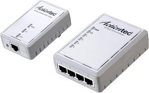ACTIONTEC 500 Mbps Powerline Ethernet Adapter and 4-Port Hub Kit (PWR514K01)