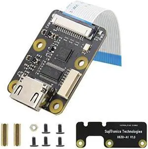 Geekworm X630 V1.5 Hdmi to CSI-2 Module for Raspberry Pi, Hdmi Input Bridge TC358743 Supports up to 1080p/25Fps Compatible with Raspberry Pi 4B/3B+/3B/3A+/Pi Zero/Zero W/Zero 2W