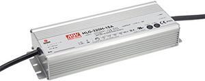 Mean Well HLG-320H-12A Switching LED Power Supply, Single Output, 12V, 0-22A, 264W, 1.7" H x 3.5" W x 9.9" L, White