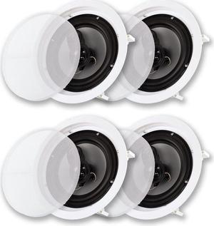 Acoustic Audio CS-IC83 in Ceiling 8" Speaker 2 Pair Pack 3 Way Home Theater 1400 Watt