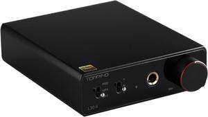 Topping L30II NFCA Linear Headphone Amp - 6.35mm Jack 3.5mm Adaptor RCA Input and Output 37Vpp high Output Voltage Mini HiFi Amp Audio Hi-Res Preamplifier (Black)
