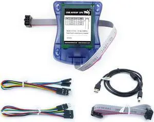 waveshare Compatible with Atmel at AVRISP mkII mk2 AVR ISP in-System Programmer USB AVRISP XPII Support All AVR Devices with ISP or PDI Interface, XMEGA Support AVR Studio 4/5/6