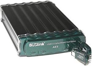 BUSlink Ciphershield Encryption External Drive Hard Drive 6 TB USB 3.0/ eSATA300, Black/Green (CSE-6T-SU3)