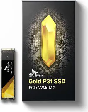 SK hynix Gold P31 500GB PCIe NVMe Gen3 M.2 2280 Internal SSD, Up to 3500MB/S, Compact M.2 SSD Form Factor SSD, Internal Solid State Drive with 128-Layer NAND Flash