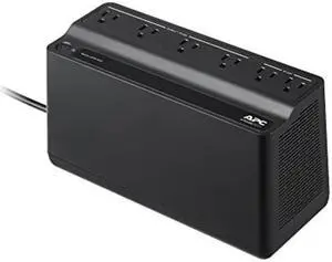 APC UPS Battery Backup Surge Protector, 425VA Backup Battery Power Supply, BE425M, Black