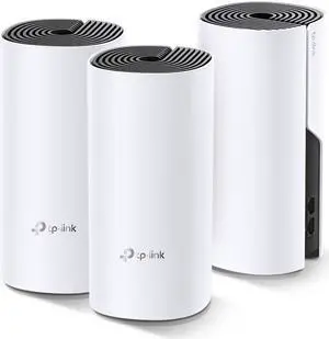 TP-Link Deco Whole Home Mesh WiFi System - Up to 5,500 Sq.ft. Coverage, WiFi Router/Extender Replacement, Gigabit Ports, Seamless Roaming, Parental Controls, Works with Alexa(Deco M4 3-Pack)