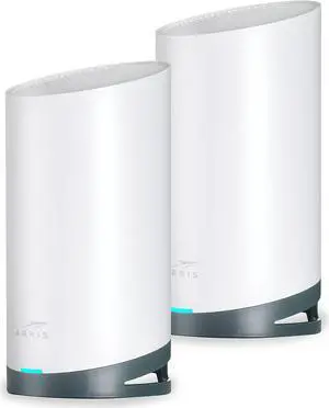 ARRIS Surfboard mAX Tri-Band Mesh System WC4S | AC3800 Wi-Fi Speed up to 3.8 Gbps | Coverage 5,500 sq ft | 1.7 Gbps Backhaul | Two 1 Gbps Ports per Node | Alexa Support | 2 Year Warranty