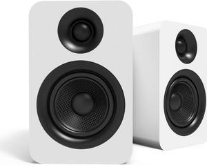 Kanto YU Passive 4" Passive Bookshelf Speakers with 1" Silk Dome Tweeter | External Amplifier Required | Pair | Matte White