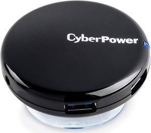 CyberPower CPH430PB 4 Port USB 3.0 SuperSpeed Hub - Black