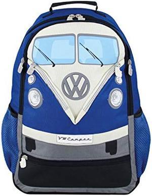 BRISA VW Collection - Volkswagen Hippie Bus T1 School, Travel Backpack (L/Blue)