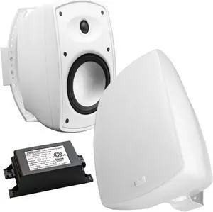 OSD Audio 5.25" Wireless Bluetooth Outdoor Patio Speaker Architectural Stereo Pair White BTP525 Long Range