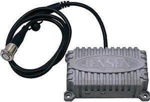 Jensen JAHD240BTR Waterproof 2-Channel Heavy-Duty Bluetooth Amplifier, 80 Watt Max Power Rating, 40 Watt RMS Power, Illuminated Program Button, 4 Ohm-8 Ohm Stable, 20Hz-20KHz Frequency Response