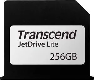 Transcend 256GB JetDrive Lite 130 Storage Expansion Card for 13-Inch MacBook Air (TS256GJDL130) Black