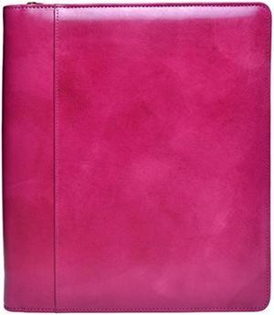 Bosca Old Leather Zip Around iPad Case (Fuchsia)