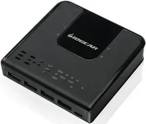 IOGEAR 4x4 USB 3.0 Peripheral Sharing Switch - Share 4 USB Devices Between 4 Computers - LED Indicators - Cables & Remote Included - PC - MAC - Printer - Scanner - Mouse/Keyboard and More - GUS434