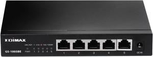 EDiMAX 2.5Gbps Ethernet 5-Port Switch. 2500/1000/100Mbps. Metal Chassis, Wall-mountable, Designed for NAS and workstations, Works with CAT5E, GS-1005BE