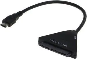 SEDNA - USB 3.1 to SATA III Adapter Dongle with Type C Connector for MAC Book, with Free HDD/SSD Rubber Stand