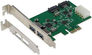 SEDNA - PCIE 2 Port USB 3.0 + 2 Port SATA 6G Combo Adpater with Low Profile Bracket