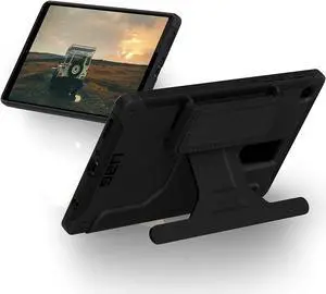URBAN ARMOR GEAR UAG Designed for Samsung Galaxy Tab A7 Lite (SM-T220) 8.7" Case Scout Rugged Featherlight Military Drop Tested Cover with Kickstand & Hand Strap, Black