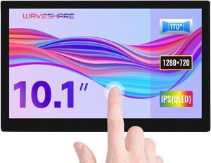 waveshare 10.1inch QLED Quantum Dot Display Compatible with Raspberry Pi 4B/3B+/3A+/2B/B+/A+/Zero/Zero W/WH/Zero 2W CM3+/4 Capacitive Touch 1280x720 Resolution Supports Jetson Nano/Windows