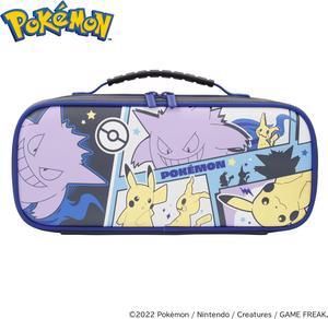 Nintendo Switch Cargo Pouch Compact (Pikachu, Gengar, & Mimikyu) - Split Pad Compact Compatible Travel Case - Officially Licensed by Nintendo & Pokemon