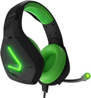 Orzly Gaming Headset (Green) for PC and Gaming Consoles PS5, PS4, Xbox Series X | S, Xbox ONE, Nintendo Switch & Google Stadia Stereo Sound with Noise Cancelling mic - Hornet RXH-20 Sagano Edition