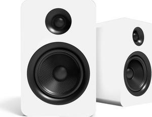 Kanto YU Passive 5.25" Passive Bookshelf Speakers with 1" Silk Dome Tweeter | External Amplifier Required | Pair | Matte White