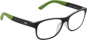 HyperX Spectre Scout - Gaming Eyewear, Glasses for Kids, Blue Light Blocking, UV Protection, Crystal Clear Lenses, TR-90 Frame, Microfiber Pouch, Square Eyewear Frame - Green