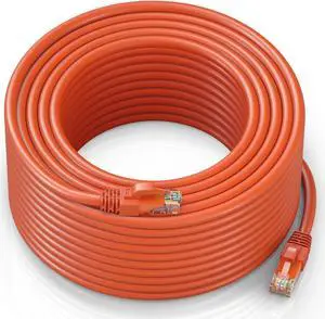 Maximm Cat 6 Ethernet Cable 250 Ft,Cat6 Cable, LAN Cable, Internet Cable, Patch Cable and Network Cable - UTP (Orange) 250 Feet ethernet Cord