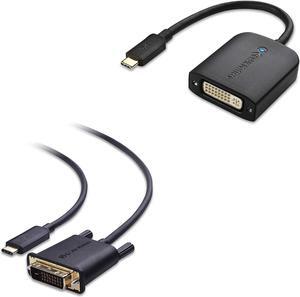 Cable Matters USB C to DVI Adapter, 6 ft USB, Black