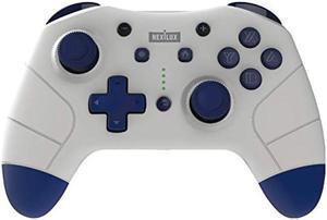 NEXiLUX Wireless Pro Controller Compatible with Nintendo Switch & Switch Lite (Motion Sensor, NFC & Turbo Enhanced), PC, Android Phone and Android TV Light Gray (NXL-95227)