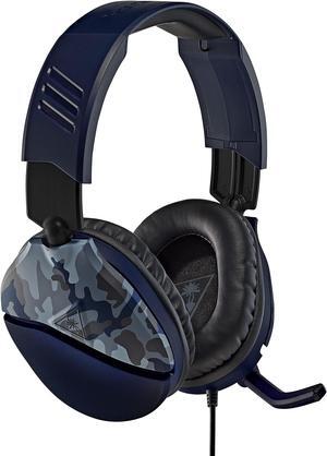 Turtle Beach Recon 70 Multiplatform Gaming Headset for Xbox Series X| S, Xbox One, PS5, PS4, PlayStation, Nintendo Switch, Mobile, & PC with 3.5mm-Flip-to-Mute Mic, 40mm Speakers-Blue Camo