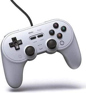 8BitDo Pro 2 Wired Controller for Switch, Windows, Steam Deck & Raspberry Pi (Gray Edition)