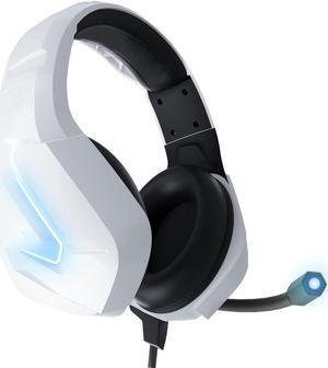 Orzly Gaming Headset (White) for PC and Gaming Consoles PS5, PS4, Xbox Series X | S, Xbox ONE, Nintendo Switch & Google Stadia Stereo Sound with Noise Cancelling mic - Hornet RXH-20 Siberia Edition
