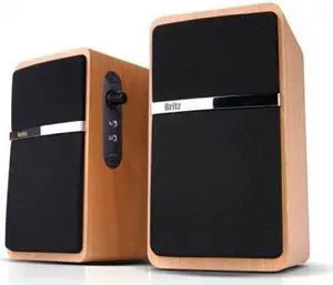 Britz 2.0Ch Premium USB Powerd Speaker, Z-2100, 2.0CH Dynamic Acoustic Sound, MDF Wooden Made, Computer Speaker, Laptop PC Speaker