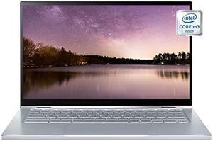 ASUS 2022 Newest 2-1 Touchscreen Chromebook for College Student & Business, 14 inch FHD Computer, Intel Core m3-8100Y, 8GB DDR4 64GB eMMC Storage + 64GB SD Card, USB-C ChromeOS, LIONEYE MP