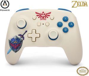 PowerA Wireless Nintendo Switch Controller - Legend of Zelda Sworn Protector, tears of the kingdom, AA Battery Powered (Battery Included), Pro Controller for Switch, Advanced Gaming Buttons, Officiall