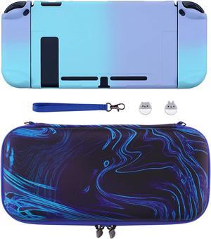 eXtremeRate PlayVital Protective Case & Carrying Case Set - Gradient Violet Blue