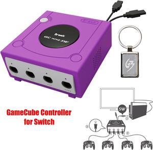 Mcbazel Brook Super SW Converter for GameCube GC to Nintendo Switch Controller Adapter with Gam3Gear Keychain