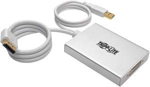 Tripp Lite 6in DisplayPort to DVI Active Video Adapter Converter Dual-Link 2560 x 1600 6" (P134-06N-DVI-DL), Silver