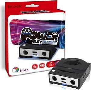 Brook Power Bay Ethernet - Portable, Fast Charging, Dock Stand, Docking Station for Nintendo Switch, Built-in Ethernet Port and GameCube Controller inputs, Supports HDMI Output, Stable Network Connect