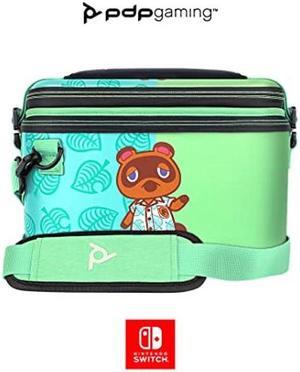 PDP Gaming Officially Licensed Switch Pull-N-Go Travel Case - Animal Crossing - Semi-Hardshell Protection - Protective PU Leather - Holds 14 Games - Works with Switch OLED & Lite - Perfect for Kids