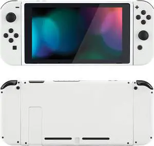 eXtremeRate White Front Back Plate for Nintendo Switch Console, NS Joycon Handheld Controller Housing with Full Set Buttons, Full Set Replacement Shell for Nintendo Switch - Switch NOT Included