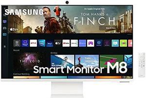 Samsung 32 M80B UHD HDR Smart Computer Monitor Screen with Streaming TV Slimfit Camera Included Wireless Remote PC Access Alexa Builtin LS32BM801UNXGO