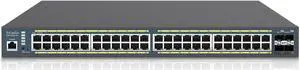 EnGenius Fit L2 Plus Managed 48-Port Gigabit PoE+ Switch | 410W Budget | 4 SFP Uplink Ports | 802.3at/af PoE+ Ready | 56 Gbps Switching Capacity [EWS7952P-FIT]