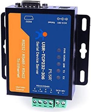 PUSR TCP232-306 RS232 RS485 RS422 to Ethernet TCP IP Modbus Gateway Serial Device Server Serial to ethernet converters