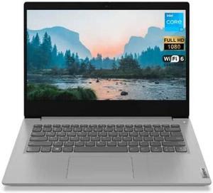 Lenovo IdeaPad 3i Laptop, 14" FHD Screen, Intel i3-1115G4 Processor, 12GB RAM, 256GB SSD, Webcam, HDMI, Media Card Reader, Dolby Audio, Wi-Fi 6, Windows 11 Home, Platinum Grey