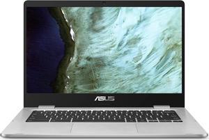 ASUS Chromebook C423 14.0" FHD NanoEdge -Display -with 180 Degree -Hinge Intel Celeron N3350 -Processor, 4GB -RAM, 64GB eMMC Storage, Silver, C423NA-IS44F