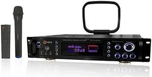 VOYZ Wireless Bluetooth Digital Home Stereo Amplifier - Hybrid Multi-Channel 3500 Watt Power Amplifier Home Audio Receiver System w/AM/FM Radio, MP3/USB,AUX,RCA Karaoke Mic and Remote Control Included